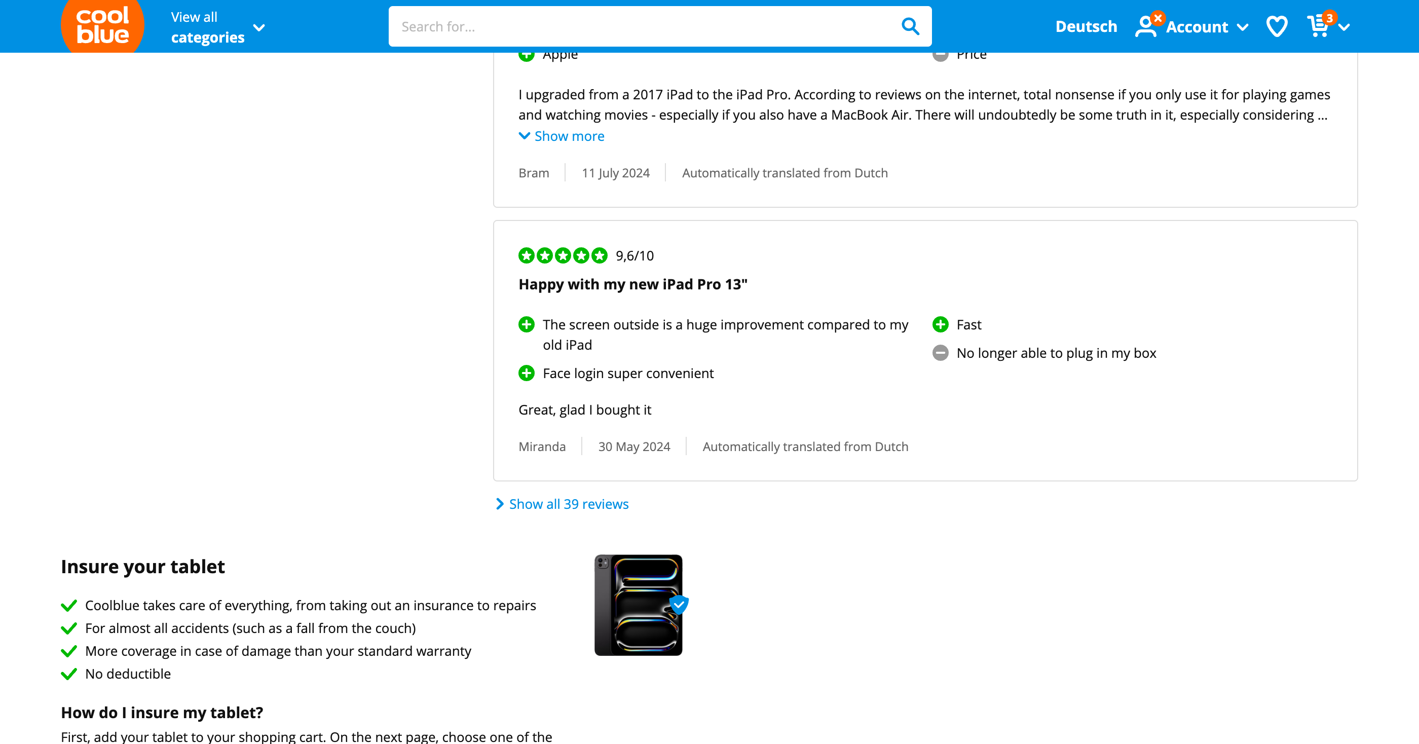 Coolblue Tablet Addons